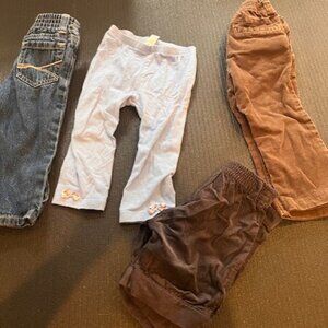 Gently used 12-18 months pants